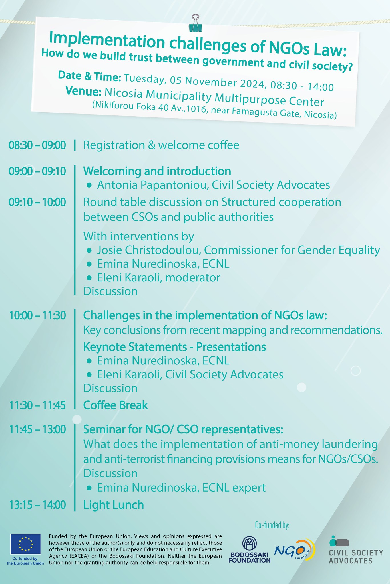 Conference Agenda